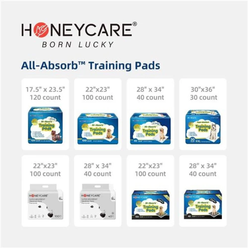 All-Absorb Puppy Training Pads | Doggie Potty Pads Absorb Eliminating Urine Odor